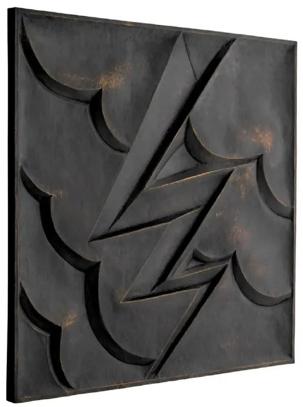 Sale Casa Padrino relief mural de luxe bronze 100 x 4,5 x H. 100 cm - Relief mural carré - Décoration de salon - Décoration murale - Accessoires de décoration - Qualité de luxe