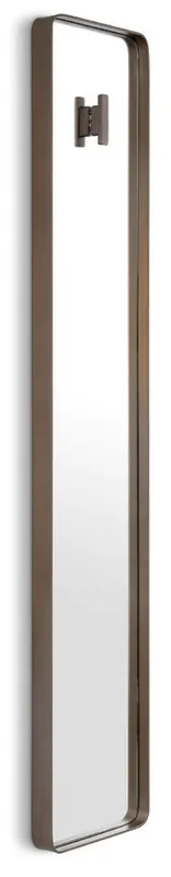 Casa Padrino miroir mural de luxe bronze 30 x 5 x H. 160 cm - Miroir rectangulaire avec patère - Miroir de salon - Miroir de chambre - Miroir d'armoire - Mobilier de luxe - Intérieur de luxe Preiswert
