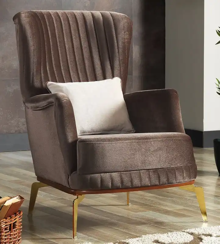 Solange Der Vorrat Reicht Casa Padrino fauteuil de luxe marron / or 70 x 75 x H. 80 cm - Fauteuil de salon - Fauteuil d'hôtel - Meuble de salon - Meuble d'hôtel - Meuble de luxe - Ameublement de luxe