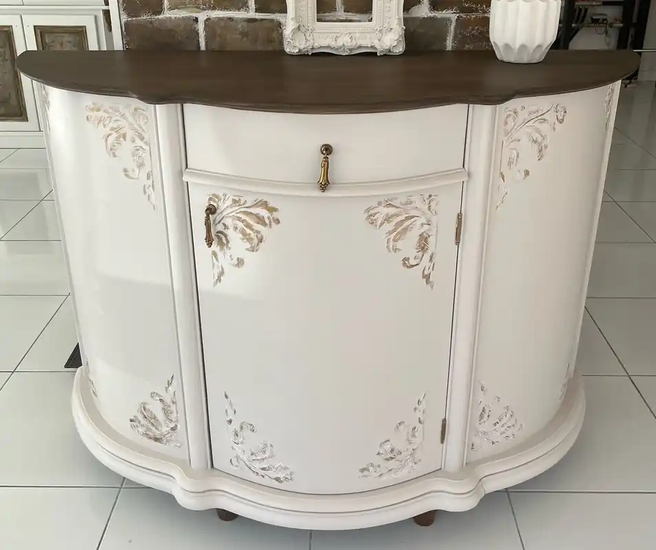 Beliebt Casa Padrino buffet baroque de luxe crème / marron - Cabinet en bois massif de style baroque avec tiroir et porte - Meuble de luxe de style baroque - Meuble baroque - Noble & Magnifique