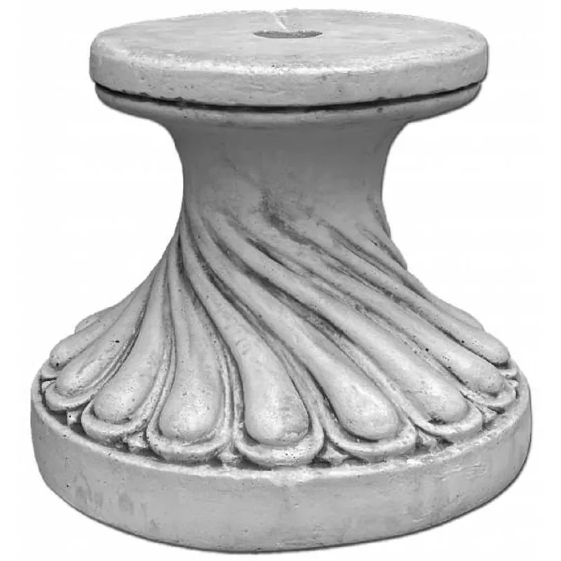 Casa Padrino piédestal baroque gris Ø 39 x H. 34 cm - Magnifique piédestal de jardin de style baroque - Piédestal rond en pierre de décoration de jardin - Accessoires de décoration jardin baroque Angebot