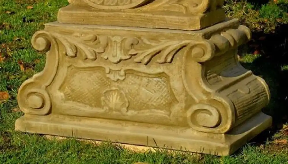 Casa Padrino piédestal baroque 80 x 36 x H. 40 cm - Magnifique piédestal de jardin de style baroque - Piédestal en pierre de décoration de jardin - Accessoires de décoration jardin baroque Jetzt Bestellen