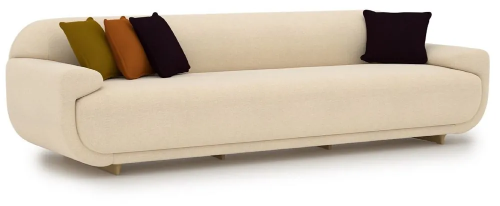 Casa Padrino canapé de luxe crème / beige 250 x 105 x H. 70 cm - Canapé de salon - Canapé d'hôtel - Meuble de salon - Meuble d'hôtel - Meuble de luxe - Ameublement de luxe - Ameublement de salon Top-Angebot
