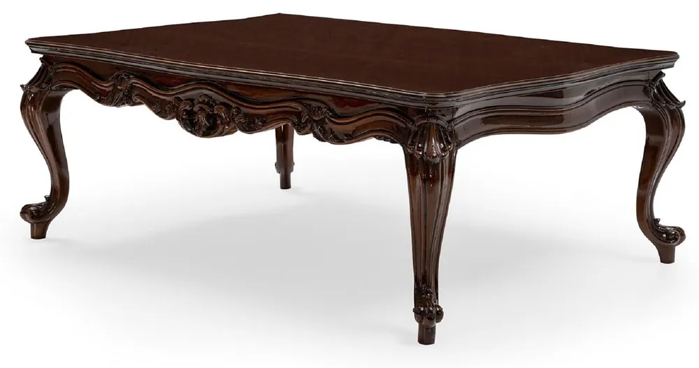 Casa Padrino table basse baroque de luxe marron - Table de salon en bois massif fait main de style baroque - Meuble de salon de style baroque - Meuble baroque - Noble et Magnifique Highlight