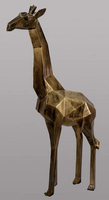 Casa Padrino sculpture décorative design de luxe girafe or antique H. 200 cm - Immense sculpture de jardin - Sculpture grandeur nature - Sculpture décorative XXL - Figurine XXL Rabatt
