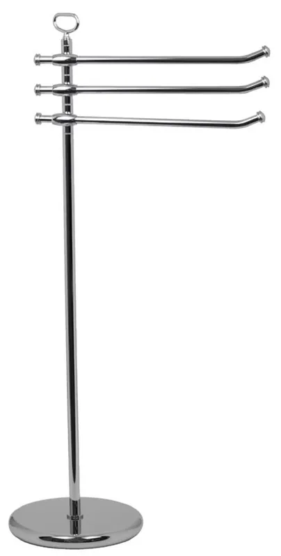 Casa Padrino Porte Serviette de Salle de Bain de Luxe Argent Ø 25 x 40 x H. 92,5 cm - Porte Serviette de Laiton Autoportante - Meubles de Salle de Bain - Meubles de Hôtel - Fabriqué en Italie Begrenztes Angebot