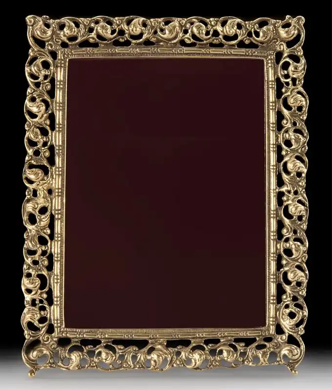 Casa Padrino cadre de photo baroque de luxe or 23 x H. 30 cm - Cadre de photo en bronze de style baroque fait main - Accessoires de décoration baroque - Noble & Magnifique Begrenztes Angebot