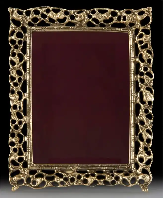 Casa Padrino cadre de photo baroque de luxe or 19 x H. 25 cm - Cadre de photo en bronze de style baroque fait main - Accessoires de décoration baroque - Noble & Magnifique Saisonangebot