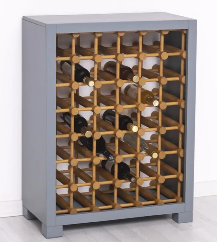 Meistverkauft Casa Padrino armoire de vin en bois massif de style campagnard gris / naturel 68 x 35 x H. 68 cm - étagère à vin en bois massif de style campagnard - Meuble bar bois massif style campagnard