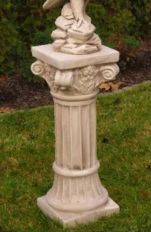 Casa Padrino Pilier Baroque Beige H. 76 cm - Magnifique Pilier de Jardin de Style Baroque - Pilier de Décoration de Jardin - Accessoires Décoration Jardin & Terrasse Baroque Sofort Bestellen