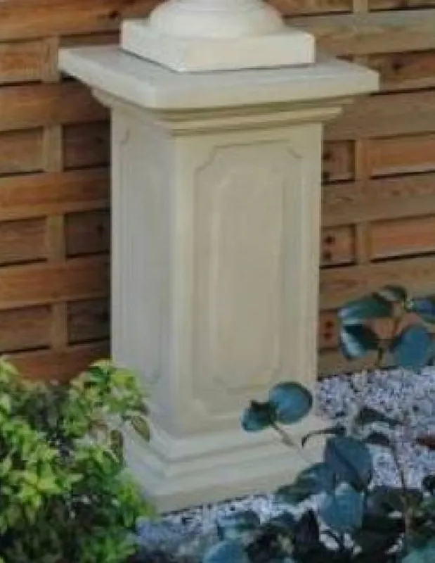 Casa Padrino Pilier Baroque Gris 39 x 39 x H. 69 cm - Magnifique Pilier de Jardin de Style Baroque - Pilier de Décoration de Jardin - Accessoires Décoration Jardin & Terrasse Baroque Neu