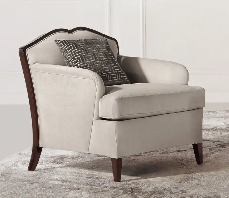 Günstig Casa Padrino Fauteuil Art Déco de Luxe Gris / Marron Foncé - Fauteuil de Salon Fait Main - Meubles de Salon - Meubles Art Déco - Meubles de Luxe - Qualité de Luxe - Fabriqué en Italie