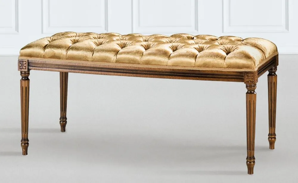 Meistverkauft Casa Padrino banc baroque de luxe or / marron - Banc de style baroque fait main - Meuble baroque italien - Meuble de luxe de style baroque - Qualité de luxe - Fabriqué en Italie