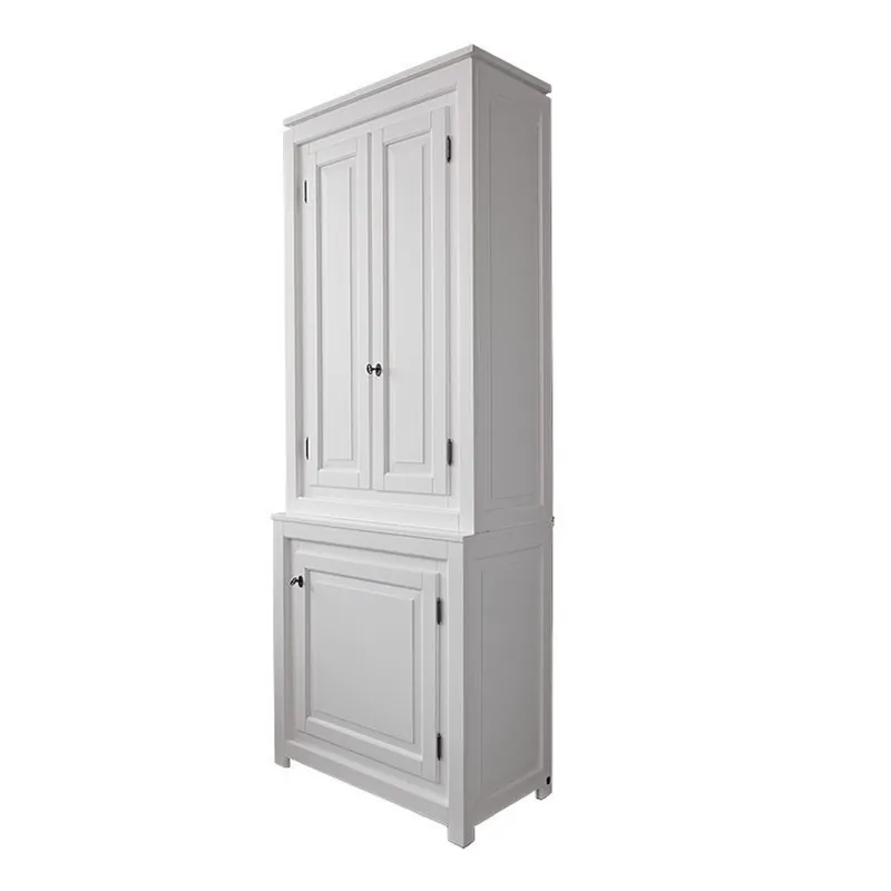 Casa Padrino meuble Art Déco blanc 80 x 50 x H 220 cm - meubles en bois massif Markenware