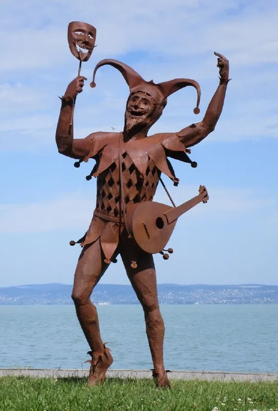 Casa Padrino sculpture de bouffon décorative de luxe rouille 101 x 85 x H. 212 cm - Figure de bouffon décorative de jardin - Sculpture en acier - Sculptures de jardin - Métal sculptures Neu