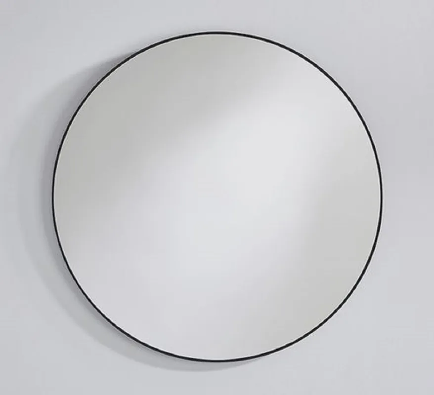 Sofort Bestellen Casa Padrino miroir de luxe noir Ø 85 cm - Miroir mural rond avec cadre en métal - Miroir de vestiaire - Miroir de chambre - Mobilier de luxe