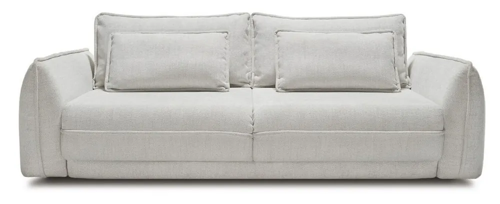 Casa Padrino canapé de luxe gris 253 x 120 x H. 74 cm - Canapé de salon avec fonction couchage - Meuble de salon - Meuble de luxe - Intérieur de luxe Expressversand