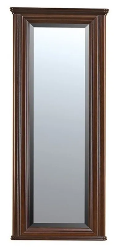 Casa Padrino miroir Art Nouveau de luxe marron foncé 63,6 x 6,5 x H. 151 cm - Miroir mural rectangulaire en bois massif - Miroir d'armoire - Meuble d'Armoire Baroque & Art Nouveau Nur Für Kurze Zeit