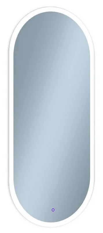 Casa Padrino miroir de salle de bain de luxe 45 x 2,5 x H. 105 cm - Miroir mural ovale avec éclairage LED - Meuble de salle de bain - Accessoires de salle de bain - Meuble de luxe Neue Kollektion
