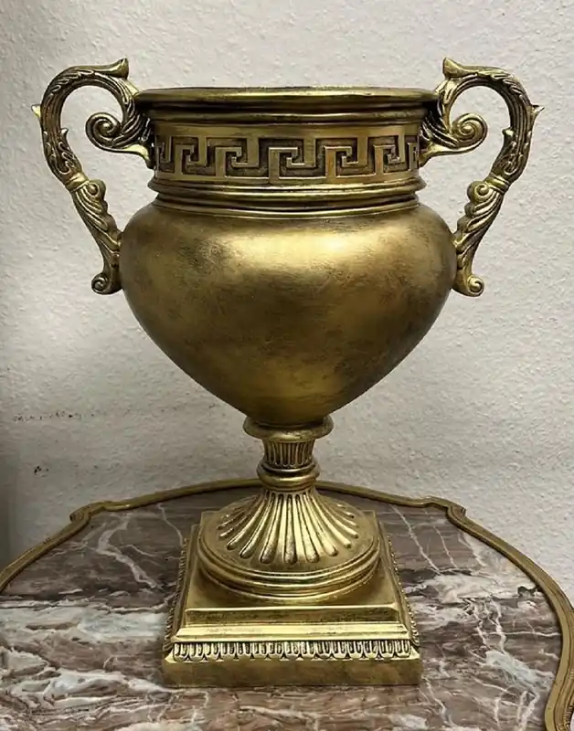 Casa Padrino vase décoratif baroque or antique H. 50 cm - Magnifique vase à fleurs de style baroque - Accessoires de décoration au style baroque Knallerangebot