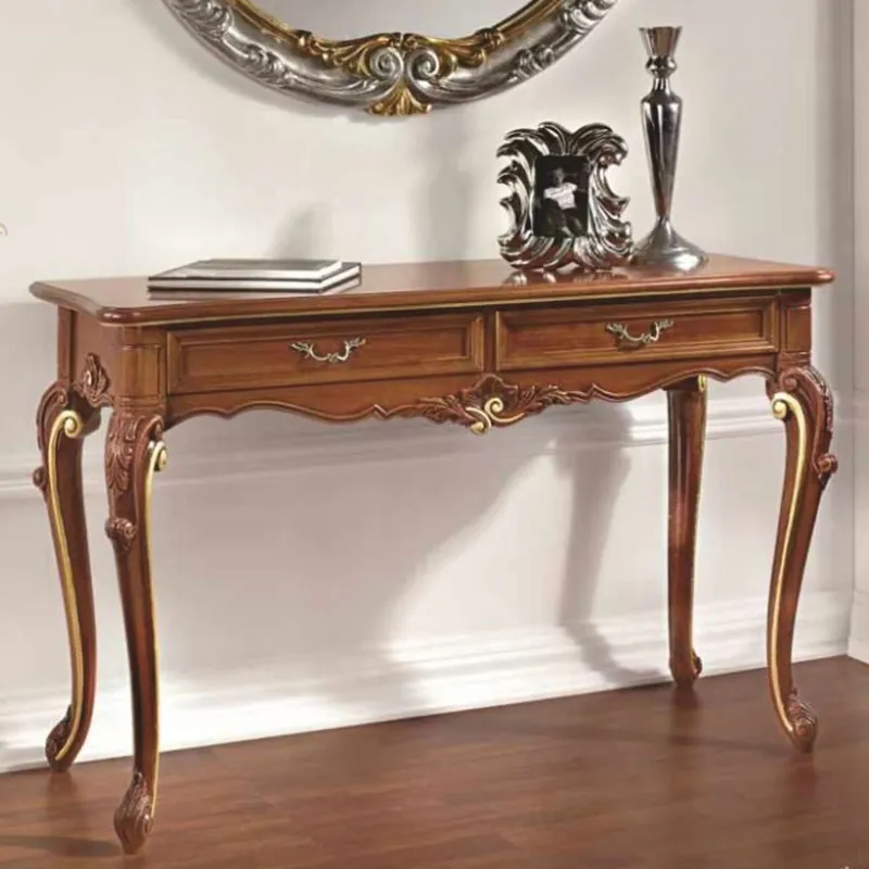 Casa Padrino console baroque de luxe marron / or 132 cm - Meubles Baroques - Fabriqué en Italie Markenware
