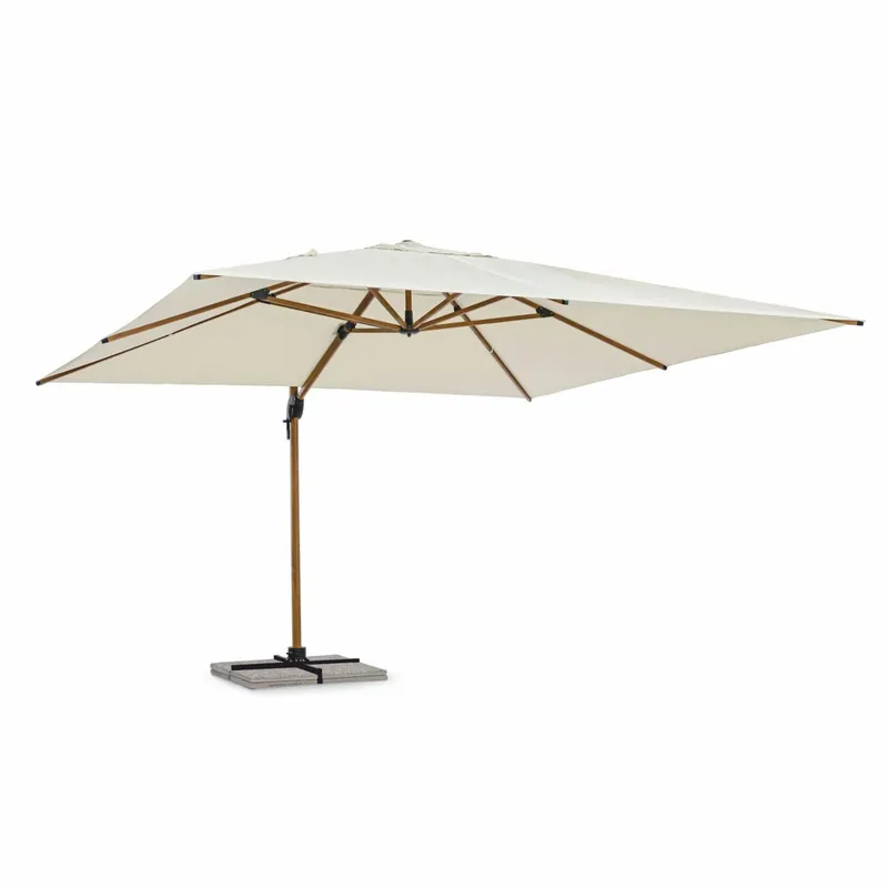 Sale Casa Padrino parasol porte à faux de luxe avec support beige / marron 400 cm - Accessoires de jardin