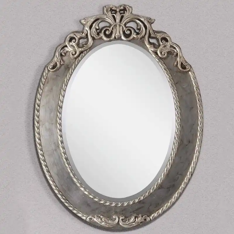 Casa Padrino miroir baroque de luxe argent H. 95 cm - Meubles baroques - Fabriqué en Italie Top-Angebot