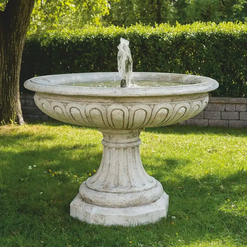 Begrenztes Angebot Casa Padrino Fontaine Baroque Blanc Ø 150 x H. 115 cm - Fabriquée en Italie
