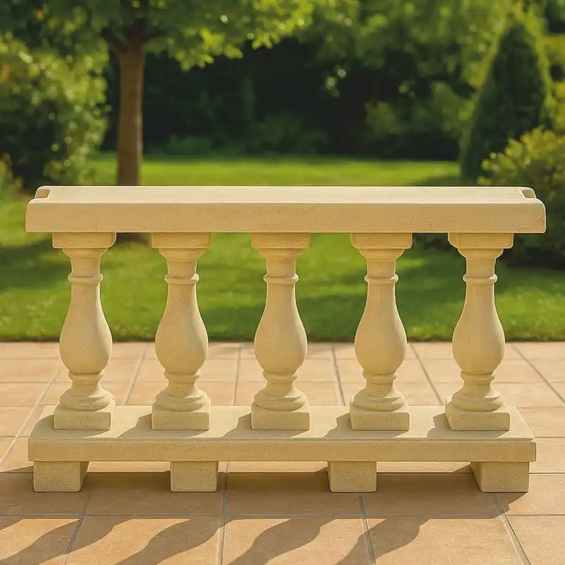 Casa Padrino Balustrade Art Nouveau Sable 100 cm - Balustrade de Jardin et Terrasse Beliebt