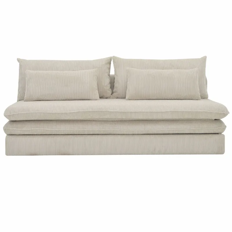 Direktkauf Casa Padrino canapé-lit beige clair 190 cm - Canapé de salon pliable
