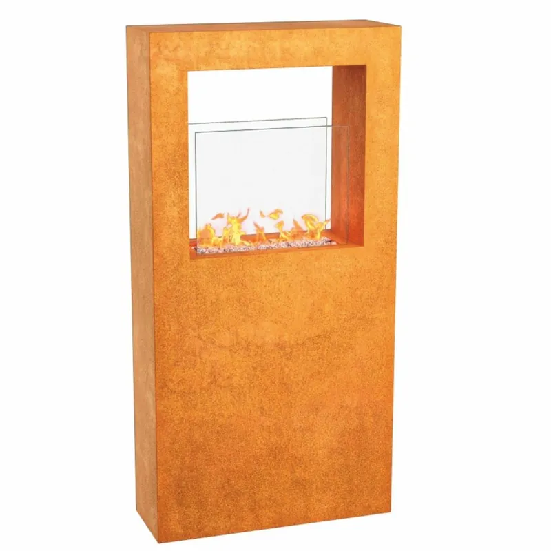 Neuheit Casa Padrino cheminée bioéthanol décorative de jardin H. 140 cm - Accessoires de jardin et terrasse