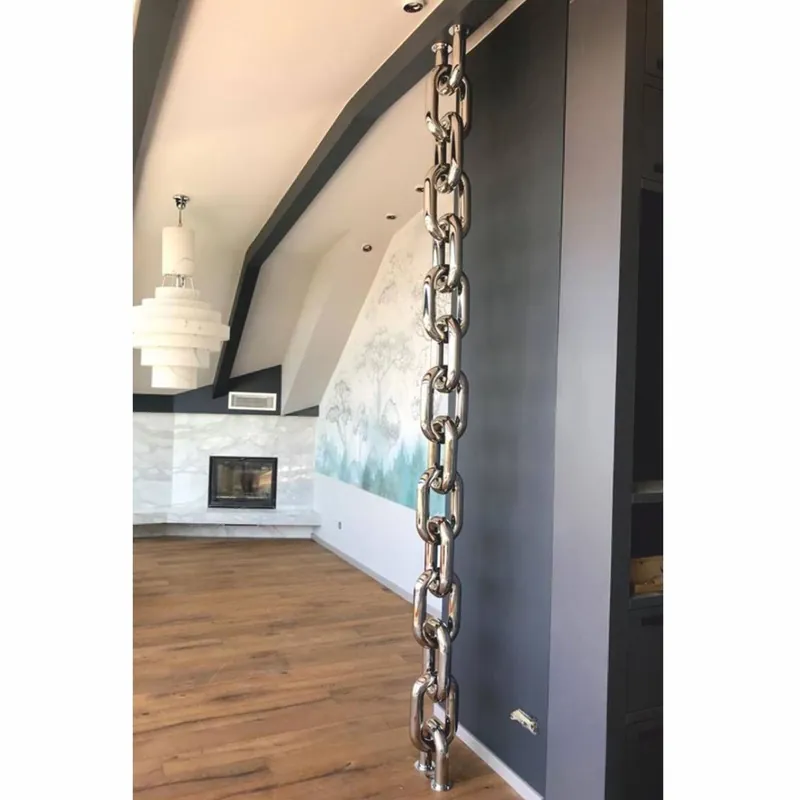 Casa Padrino chauffage de luxe en acier inoxydable en forme de chaîne argent H. 230 cm Bestseller