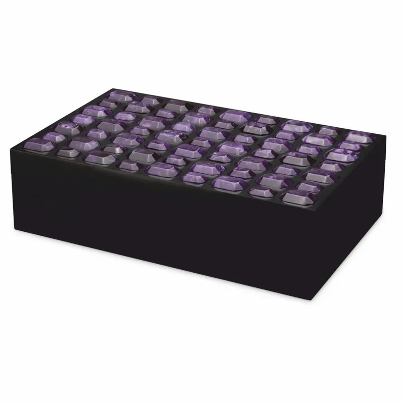 Casa Padrino boite à bijoux de luxe noir / violet 37,5 cm - Coffret de rangement Wochenendangebot
