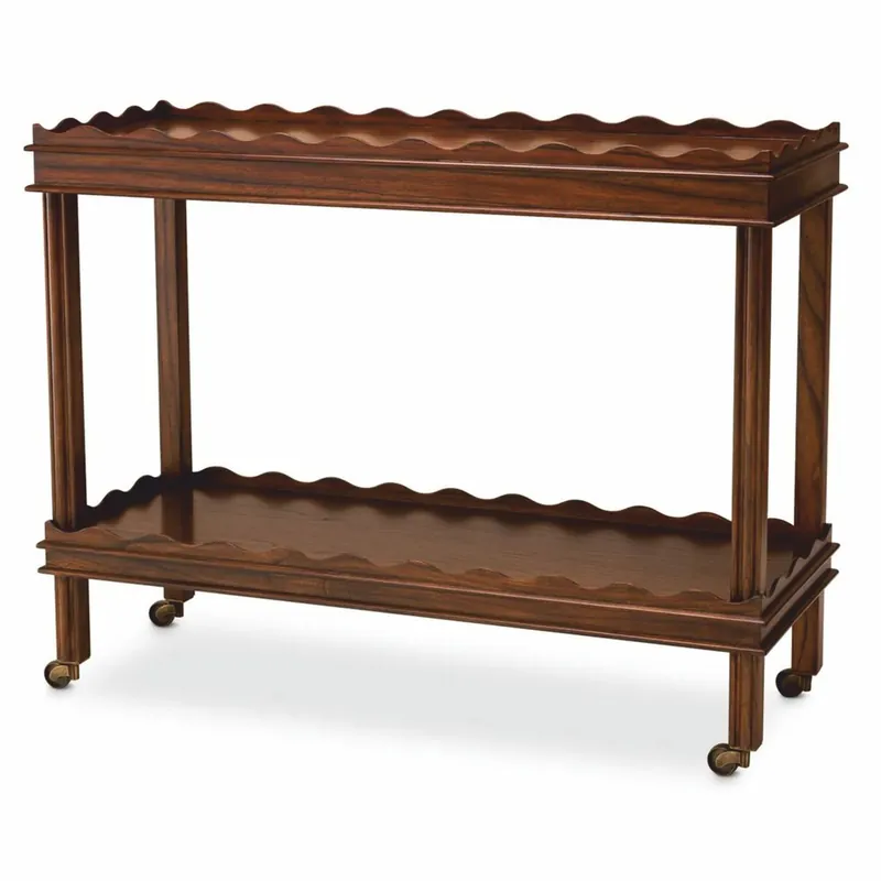 Neue Ware Casa Padrino chariot de service de luxe marron / laiton vintage 116 cm - Chariot d'hôtel
