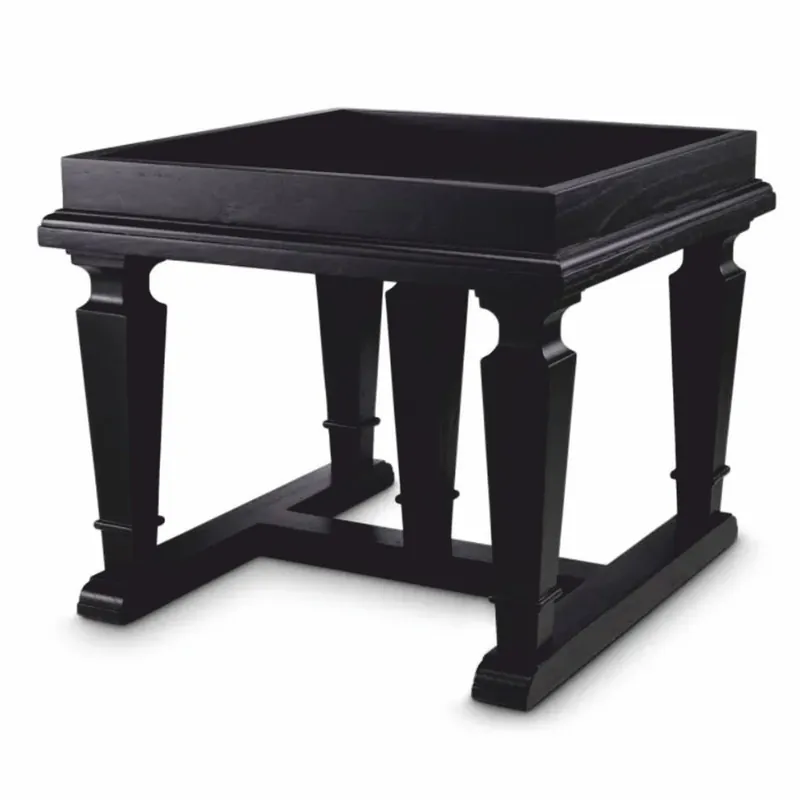 Casa Padrino table d'appoint de luxe noir 60 x 60 x H. 51 cm - Mobilier hôtelier Garantierte Lieferung