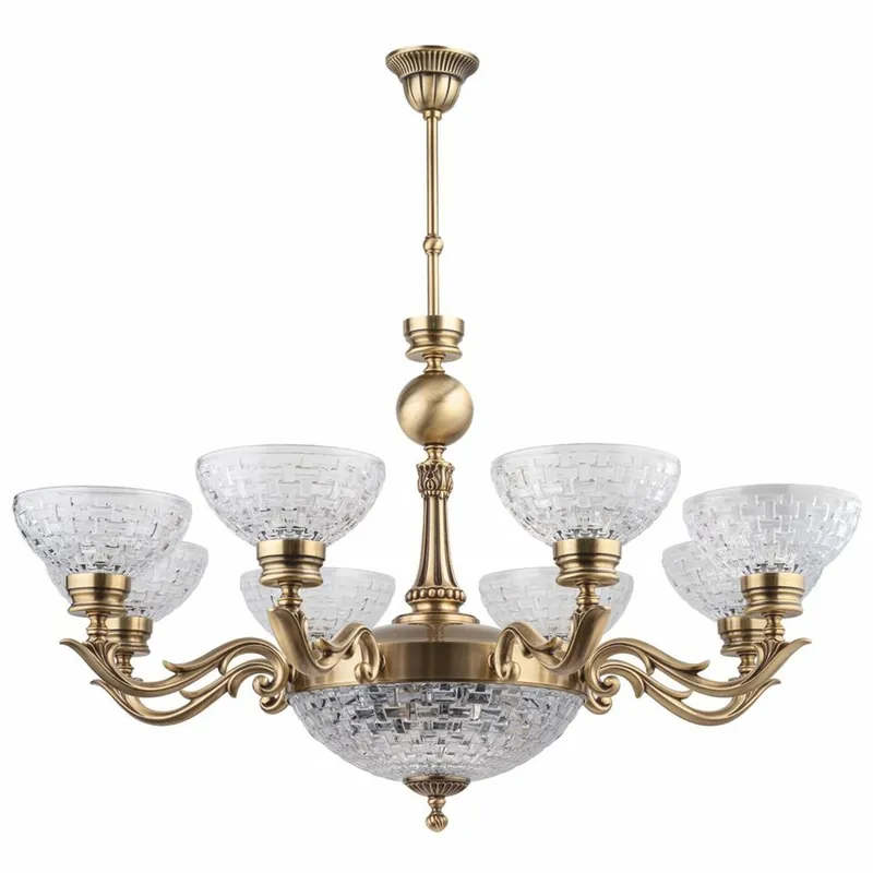 Neue Ware Casa Padrino lustre baroque de luxe laiton avec patiné Ø 88 x H. 70 cm