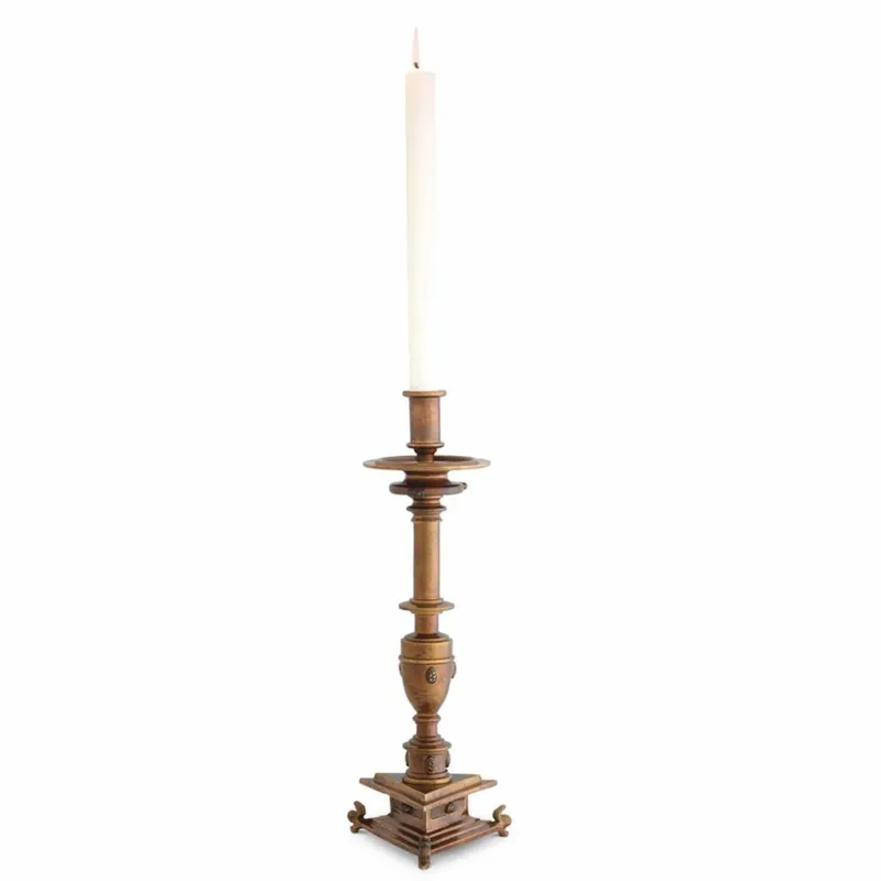 Casa Padrino porte-bougie baroque de luxe or antique H. 39,5 cm - Décoration baroque Beliebt