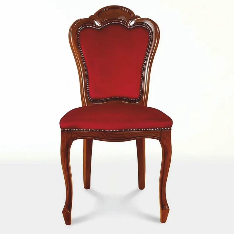 Casa Padrino chaise de salle à manger baroque de luxe bordeaux rouge / marron H. 107 cm - Meubles baroques Neuheit