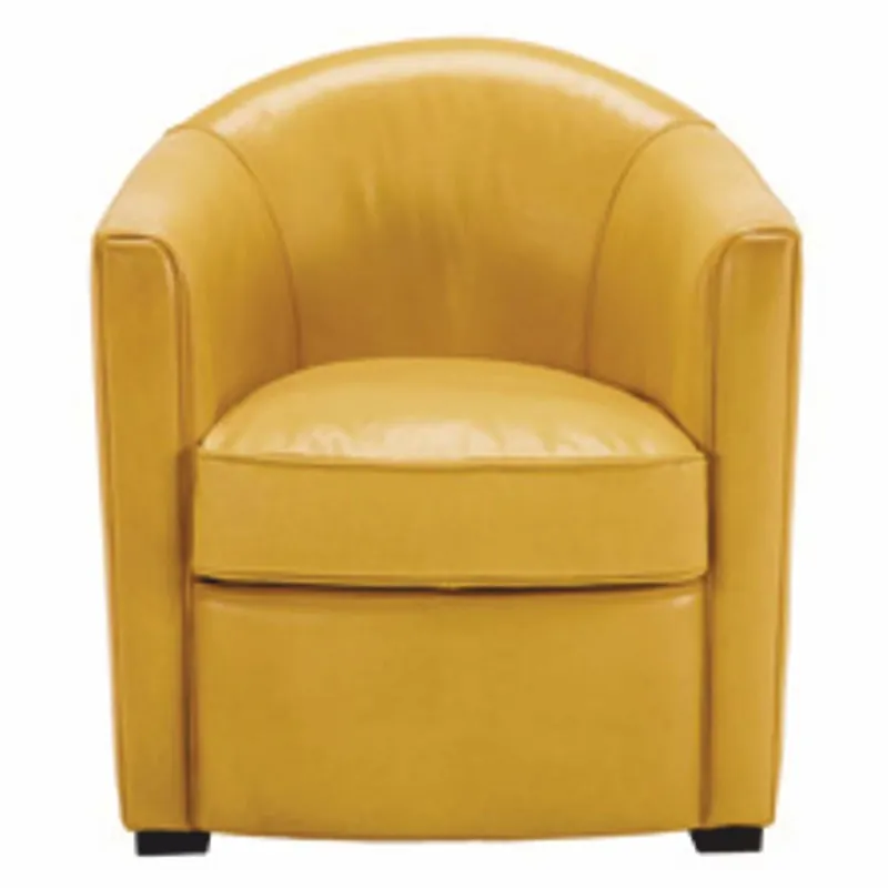 Preis Gesenkt Casa Padrino fauteuil de salon de luxe en cuir véritable jaune / noir - Meubles en cuir