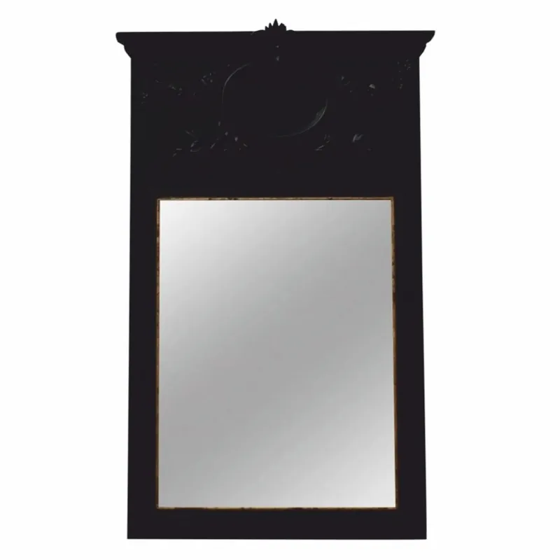 Begrenztes Angebot Casa Padrino miroir baroque noir H. 102 cm - Meubles de style baroque