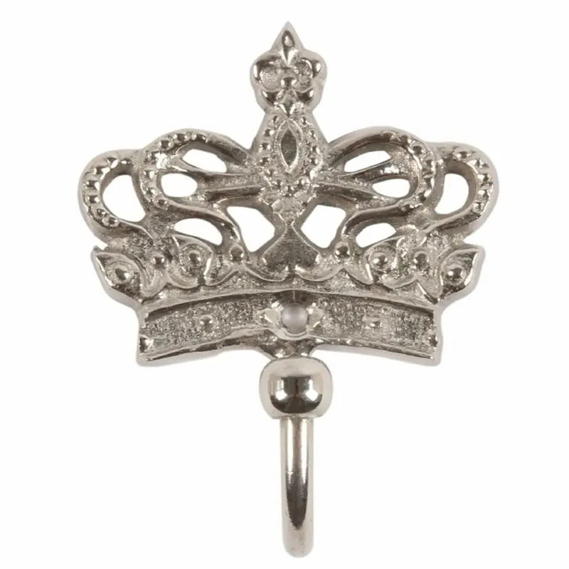 Rabatt Casa Padrino Patère Baroque Couronne Argent H. 8 cm - Accessoires de Garde-Robe Baroque