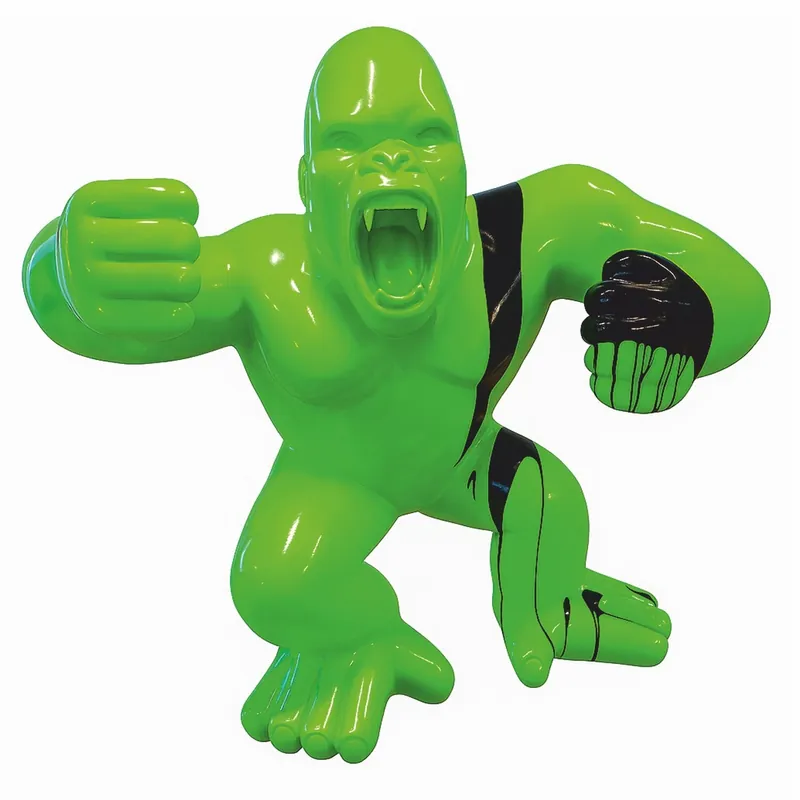 Beliebt Casa Padrino sculpture décorative XXL gorille singe vert / noir H. 180 cm - Figurine de jardin