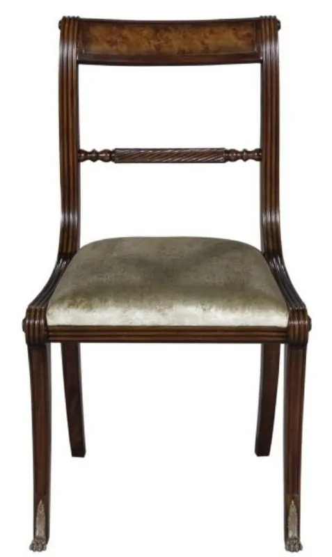 Casa Padrino sedia da pranzo in stile barocco di lusso marrone / oro 50 x 51 x H. 86 cm - Qualità di Lusso Knallerangebot