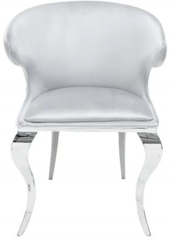 Sedia da pranzo design Padrino in velluto / grigio 61 x 60 x H.79 cm - Mobili per sala da pranzo Super-Preis