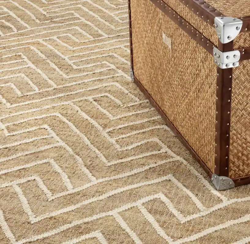 Casa Padrino tappeto soggiorno lusso naturale / bianco 300 x 400 cm - Collezione di Lusso Neu Im Sortiment