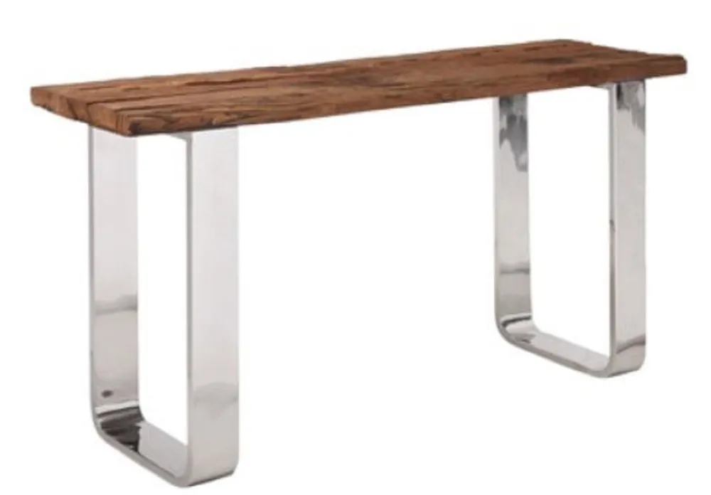 Angebot Casa Padrino consolle di lusso marrone / argento 140 x 40 x H. 80 cm - Consolle di Lusso
