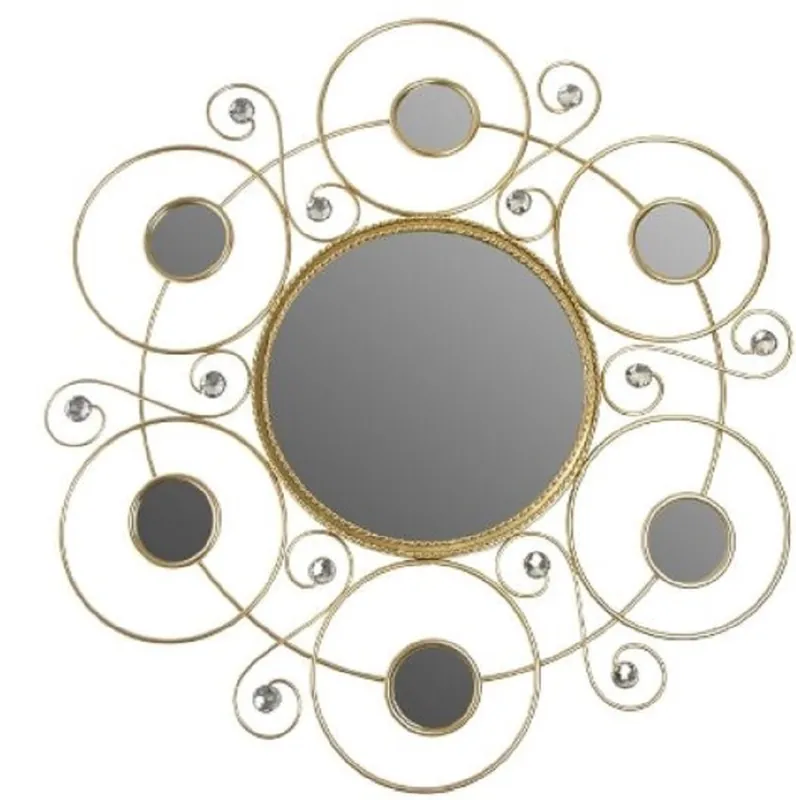 Preiswert Casa Padrino specchio da parete design oro Ø 50 cm - Specchio Design