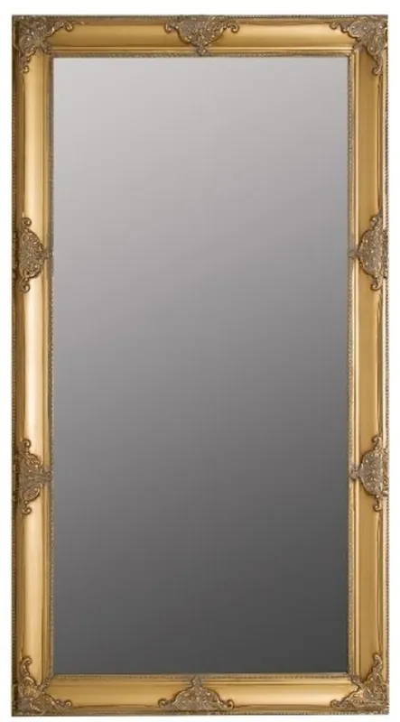 Garantierte Lieferung Casa Padrino Specchio da Parete Barocco Oro 72 x H. 132 cm - Specchio in Stile Barocco con Cornice in Legno e Splendide Decorazioni