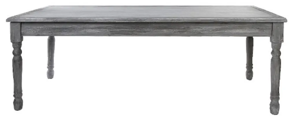 Aktuell Casa Padrino Tavolo da Pranzo Shabby Chic Stile Country Grigio Antico / Bianco Antico 210 x 110 x H. 80 cm - Tavolo da Cucina in Stile Country Realizzato a Mano