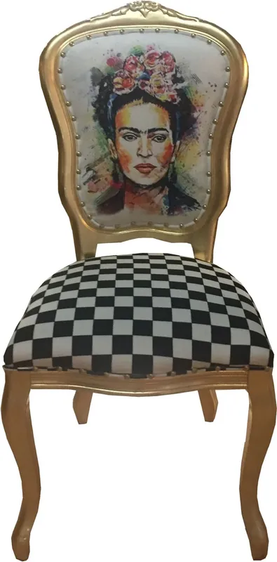 Sedia da pranzo di lusso barocca Casa Padrino Madmoisell oro - Sedia di design - Edizione limitata Neu Im Sortiment
